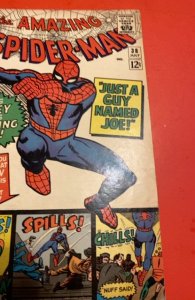 The Amazing Spider-Man #38 (1966) A guy name joe