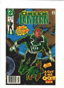 Green Lantern #9 VF/NM 9.0 Newsstand DC Comics 1991 Guy Gardner & Gnort