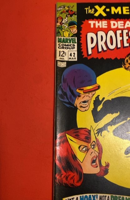 The X-Men #42 (1968) Death of prof x
