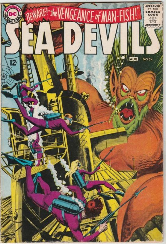 Sea Devils #24 (Aug-65) VF/NM High-Grade Sea Devils (Dane Dorrence, Biff Bail...