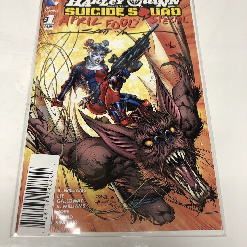 Harley Quinn And The Suicide Squad (2016) # 1 (VF) Signed Scott Williams