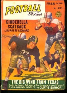 FOOTBALL STORIES 1946 2ND FALL-ACTION COVER FN