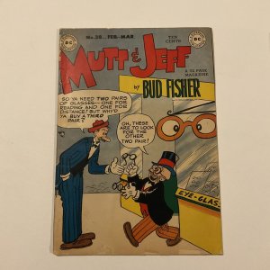 Mutt And Jeff 38 Fine- Fn- 5.5 Dc Comics 1949