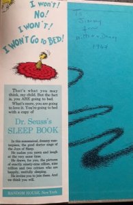 Dr. Seuss‘s sleep book,1962,the text is immaculate!very tough
