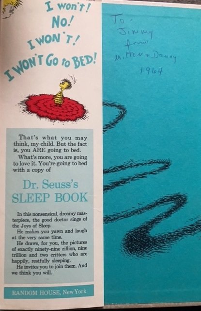 Dr. Seuss‘s sleep book,1962,the text is immaculate!very tough