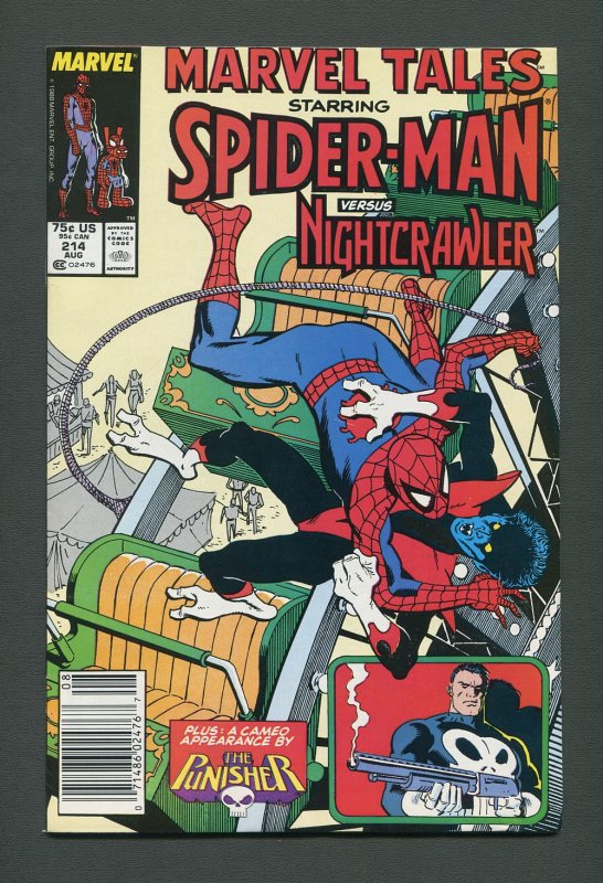 Marvel Tales #214  /  9.2 NM-  / Newsstand / August 1988