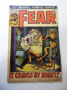 Adventure into Fear #8 (1972) VG Condition centerfold detached at one staple