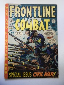 Frontline Combat #9 (1952) GD Cond 2 cumulative spine split, moisture stain bc