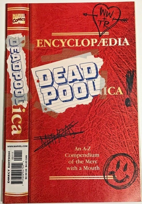 ENCYLOPEDIA DEADPOOLICA#1 VF/NM 1998 MARVEL COMICS