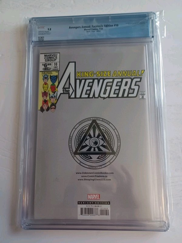 Avengers Annual: Facsimile Edition #10 Szerdy Virgin Variant - Rogue - CGC 9.8