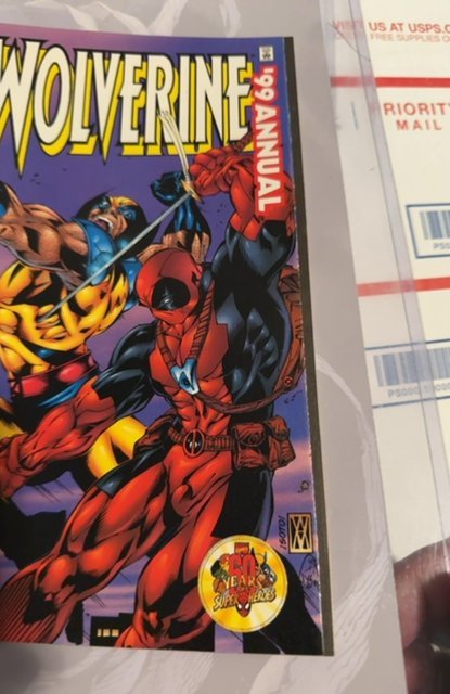 Wolverine 1999 annual grudge match vs Deadpool (2000)ripple cover needs press