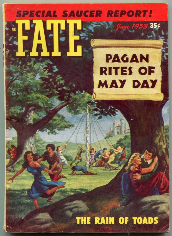 Fate Pulp June 1953- Flying Saucer- Pagan Rites of May Day