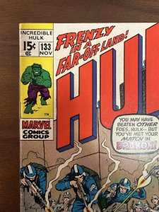 The Incredible Hulk #133 FN Herb Trimpe Cover (Marvel 1970)