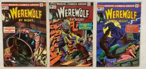 *Werewolf By Night (1972) 16 Fine, 17 Very Fine/Near Mint, 18 Fine-