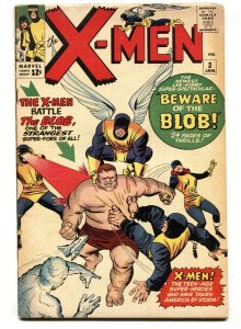 X-MEN #3 comic book-1963-MARVEL COMICS-First BLOB