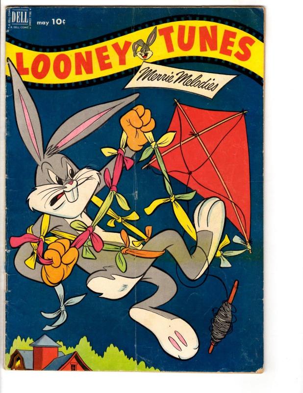 Looney Tunes # 127 FN Dell Golden Age Comic Book Bugs Bunny Daffy 1952 JL14