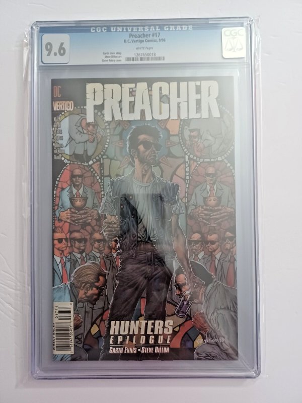 Preacher #17 - Gath Ennis - Vertigo - 1996 - CGC 9.6