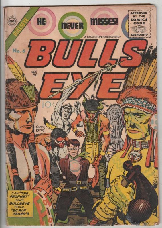 Bulls Eye #6 (Jun-55) VG Affordable-Grade Bulls Eye