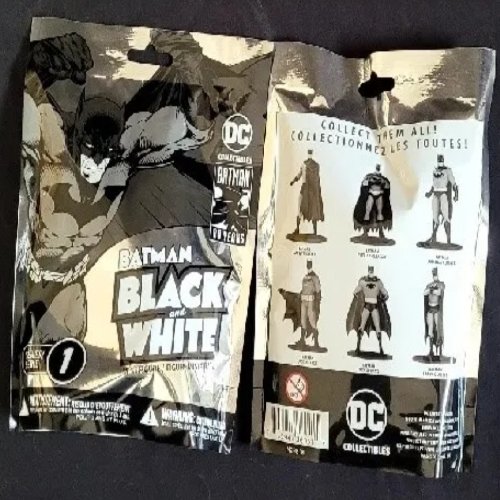 DC Batman Black And White Mini collectable Series 1 Random Pulls Miniatures