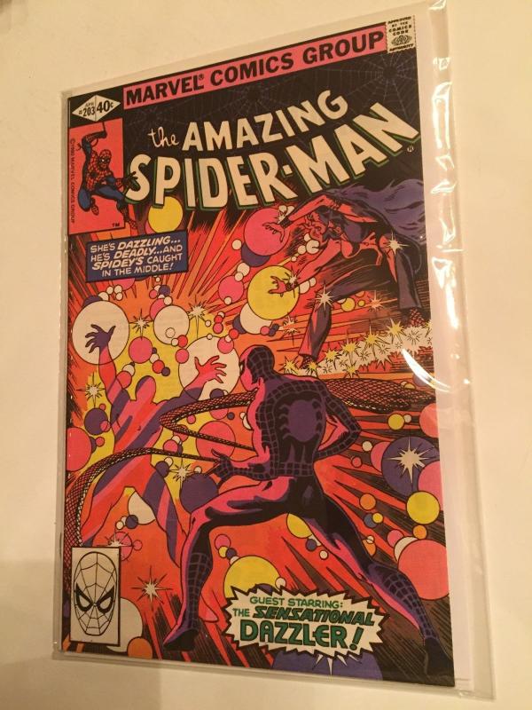 AMAZING SPIDER-MAN V1 #203  1980   THE SENSATIONAL DAZZLER