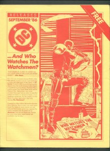 DC Releases Promotional Flyer #28  / Watchman /  September 1986