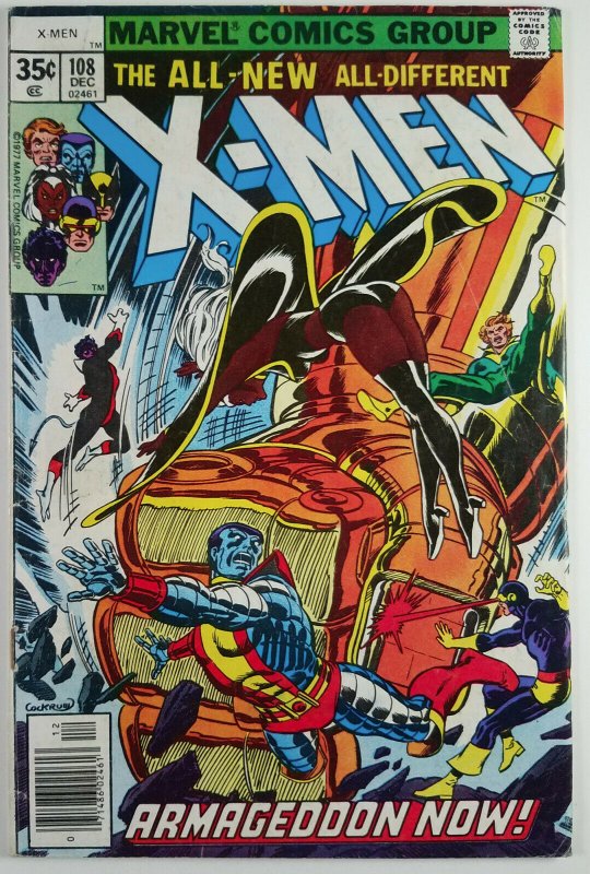 The Uncanny X-Men #108 - FIRST JOHN BYRNE ART - Newsstand - Marvel 1977