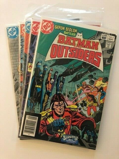 LOT of 5-DC- BATMAN AND THE OUTSIDERS #2-5 1983 & #7 1984 F/VF (A131)