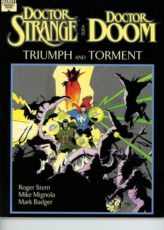 Dr. Strange & Dr. Doom: Triumph & Torment  (Marvel Graphic Novel) 1989 Mignola!