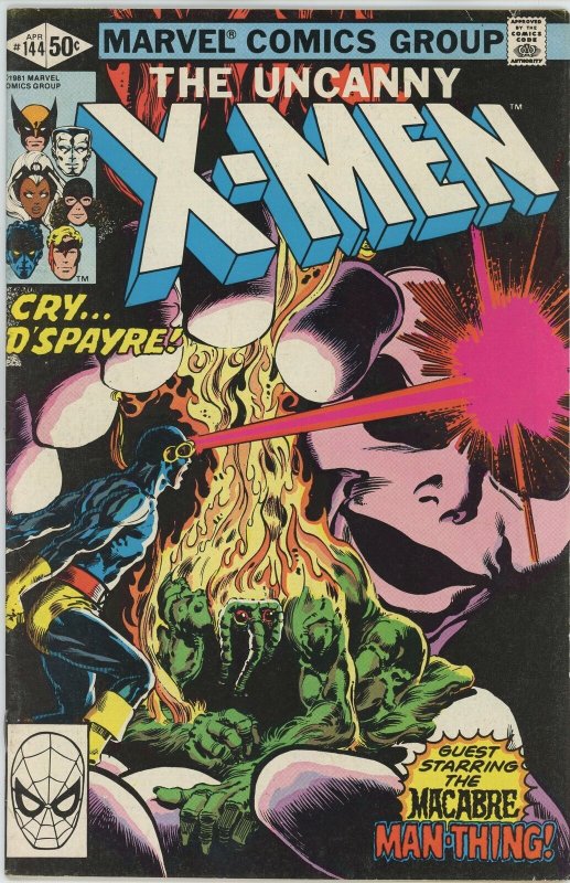 Uncanny X-Men #144 (1963) - 6.0 FN *Even in Death/Man Thing*