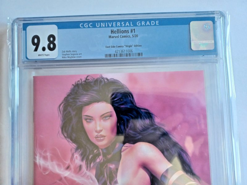 Hellions #1 Mayhew Psylocke East Side Virgin Variant - 2020 - CGC 9.8