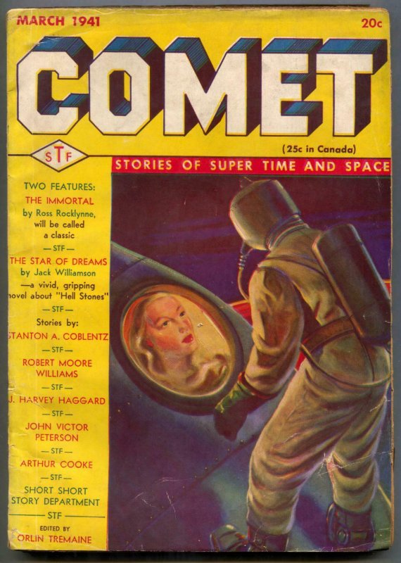 Comet Pulp #3 March 1941- The Immortal- Star of Dreams VG-