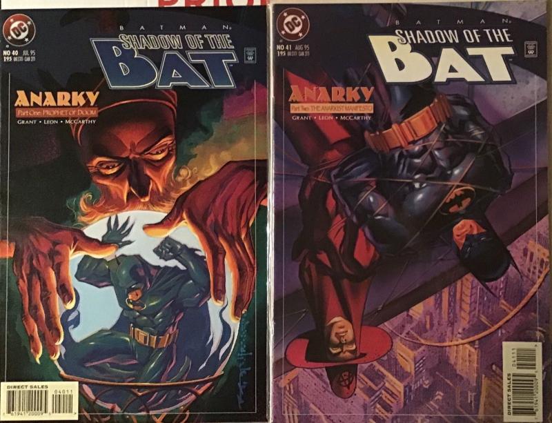 BATMAN:SHADOW OF THE BAT (DC)3 COMPLETE PLUS 2 STAND ALONE STORYLINES!8 BOOK LOT