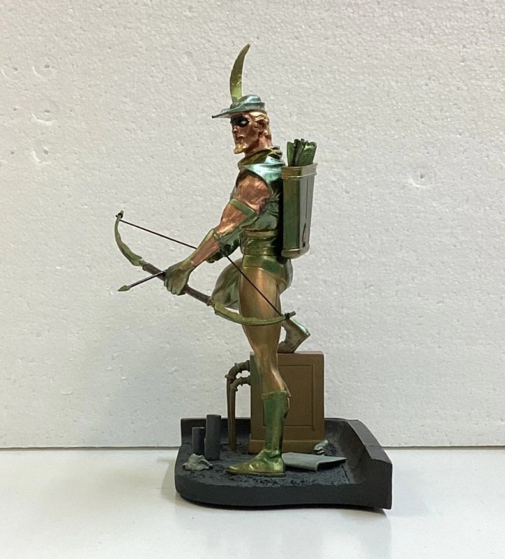 DC Direct Green Arrow Mini Patina Statue