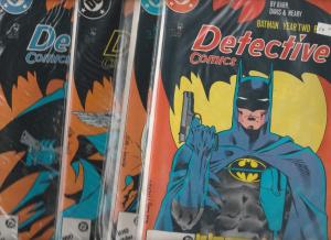 Detective Comics 4 book set #575-8 (Aug-87) NM Super-High-Grade Batman