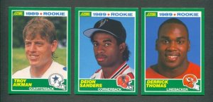 1989 Score Football Set (330) SGC MINT 9 Barry Sanders Rookie + Update Set (110)