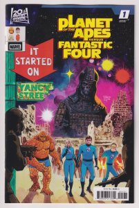 Planet Of The Apes vs Fantastic Four #1 Peralta Variant (Marvel, 2026) NM