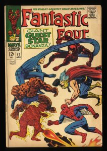 Fantastic Four #73 GD/VG 3.0 Thor Spider-Man Daredevil! Marvel Comics