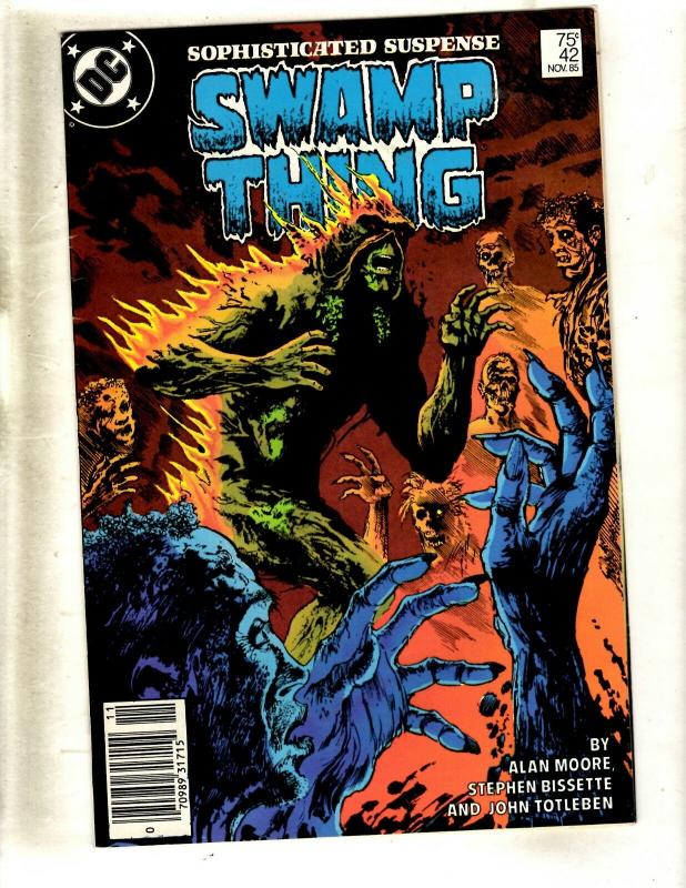 Swamp Thing # 42 VF/NM DC Comic Book Alan Moore Justice League Batman Flash WS9