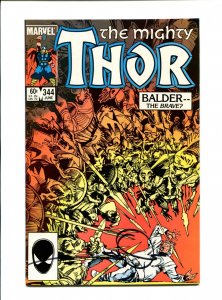 Mighty Thor #344 - Signed Walt Simonson (9.0) 1984