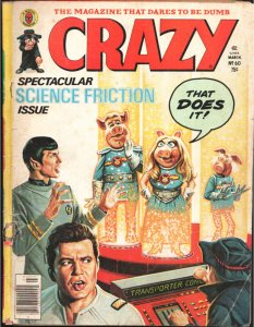 Crazy #60 1980-Marvel-Bob Larkon cover art-Star Trek-Interior art Vic Martin-...