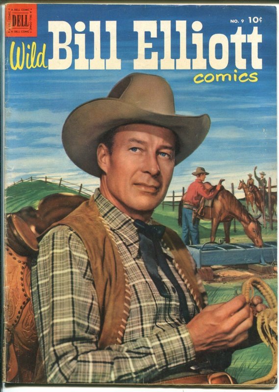 Wild Bill Elliott #9 1952-Dell-Movie photo covers-FN+