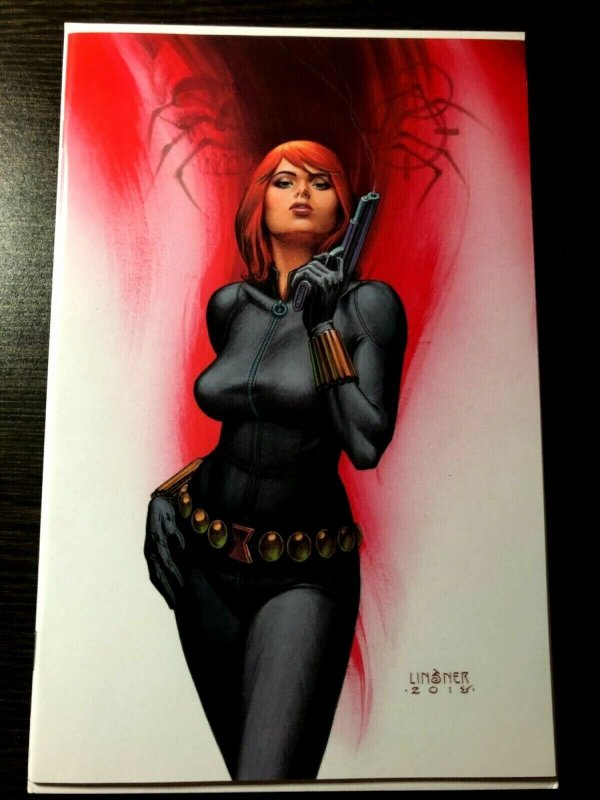 Avengers #1 Joseph Linsner EXCLUSIVE VIRGIN COVER Black Widow NM+