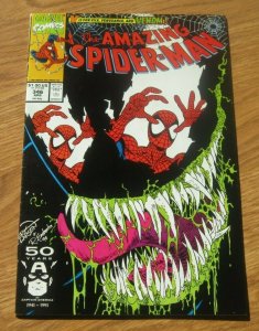 The Amazing Spider-Man #346 VF+ Marvel Comic Book Venom App Erik Larsen Art