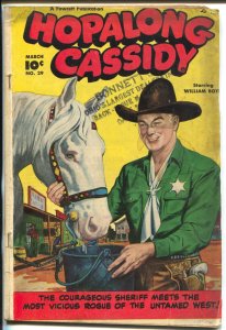 Hopalong Cassidy #29 1949-William S Boyd & Topper cover VG-