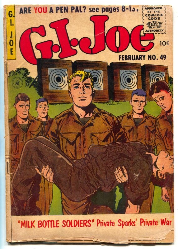 G.I. Joe #49 1957- Silver Age-Milk Bottle Soldiers G/VG