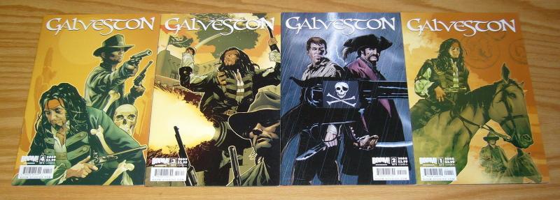 Galveston #1-4 VF/NM complete series - jean lafitte & jim bowie - A variants set