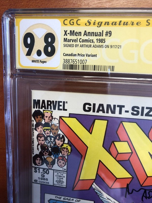 X-Men Annual (1985) # 9 (CGC SS 9.8) CpV Canadian | Signed Arthur Adams!Census 2