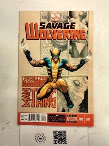 Savage Wolverine #4 VF-NM Marvel Comic Book 12 TJ78
