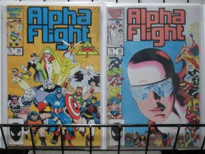 ALPHA FLIGHT (1983-1990) 39-40, AVENGERS 272