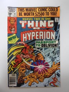 Marvel Two-in-One #67 (1980) FN condition